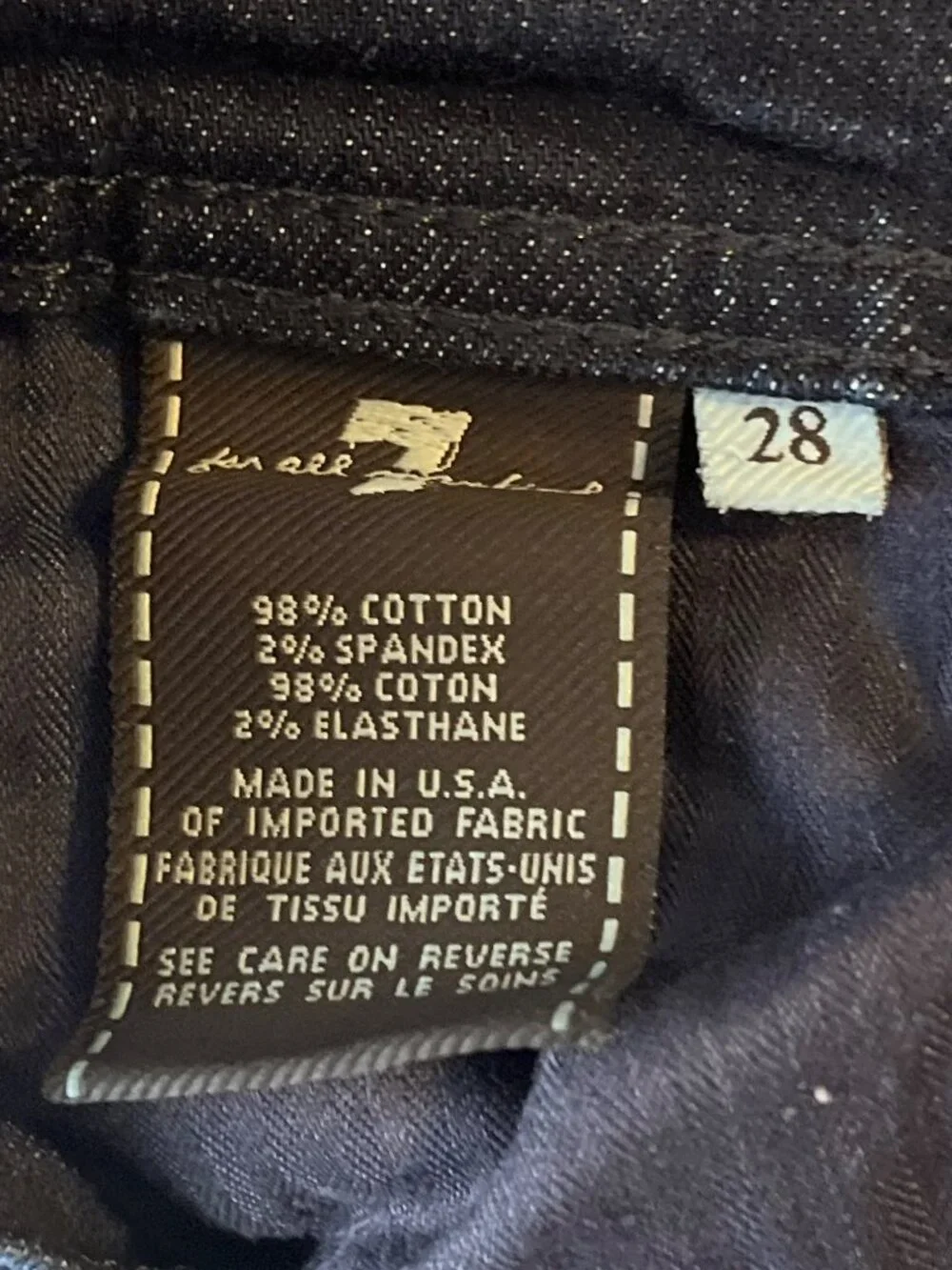 7 For All Mankind Women Size 28 Bootcut Jeans Blue Denim Stretch - Picture 12 of 12